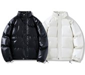 Chaqueta acolchada de algodón versátil y gruesa de invierno, marca de moda, ropa de pan suelta, chaqueta acolchada de algodón informal M negro