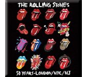 The Rolling Stones Imán para nevera con logotipo de evolución One Size blanco/negro