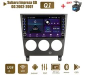 Para Subaru Impreza GD GG 2002-2007 con botón perilla Android Car Radio reproductor Multimedia navegador estéreo GPS 2 Din 1 + 16GB 1+16GB