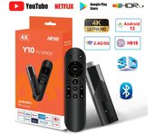 Android 13.0 Mini TV Stick WIFI ATV 2.4G 5.8G Allwinner H618 4K HDR Dispositivo de TV inteligente Control remoto por voz 3D para Google YouTube NETFLIX Network Media Player 2G+16G