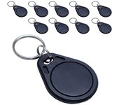Llavero NFC NTAG215 de 504 bytes de memoria, compatible con Android Amibo, color negro, 10 unidades [tal y como se conoce]