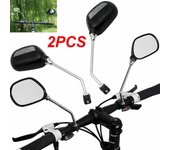 Reflector de manillar, luz de visión trasera, espejo retrovisor para motocicleta, espejo para bicicleta eléctrica, espejo para bicicleta