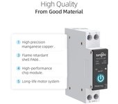 Tuya Zigbee-disyuntor inteligente, mando a distancia inalámbrico, interruptor de carril Din, aplicación para teléfono móvil 16A varios colores