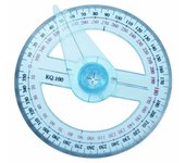 Todo Circular 10cm puntero de 360 ​​grados transportador regla buscador de ángulos aleatorio