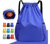 Mochila ligera con bolsillo con cordón para el hombro, bolsa de baloncesto de gran capacidad, bolsa de entrenamiento deportivo, bolsa de fitness para correr, unisex 1