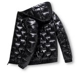 Chaqueta acolchada de nueva tendencia para hombre, chaqueta acolchada informal, chaqueta acolchada cálida de invierno con capucha para hombre M negro