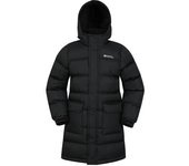 Chaqueta acolchada larga resistente al agua para niños de Mountain Warehouse 11-12 azul oscuro