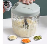 1 pieza de 500/900 ml, trituradora giratoria de ajo, cortadora de verduras y cebolla, picadora de carne manual, picadora de ajo, accesorios de cocina