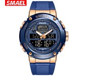 Reloj deportivo SMAEL para hombre, relojes de pulsera impermeables de 50 M, reloj Digital para hombre, cronómetro, fecha automática, reloj masculino 8032 Relojes para hombre NO Package oro