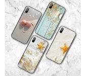 Funda de teléfono con vieiras de estrella de mar para Huawei G7 G8 P7 P8 P9 P10 P20 P30 Lite Mini Pro P Smart Plus Cove Fundas P20Lite