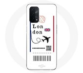 Coque pour Oppo A74 5G Billet d'avion London