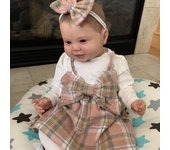 BZDOLL-piel de pintura 3D con venas vasculares, muñeca de juguete Reborn sonriente de silicona suave de 60 CM para niña, princesa gorda, regalo de cumpleaños para niños pequeños 60cm 3D-paint Skin Doll
