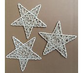 Guirnalda de estrellas de ratán para hacer tú mismo, adorno para ventana, árbol de Navidad, fiesta