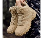 Botas tácticas para hombre, botas militares para hombre, zapatos de seguridad impermeables para el desierto, zapatos de seguridad para el trabajo, zapatos de escalada y senderismo, botas al tobillo para hombre al aire libre 40