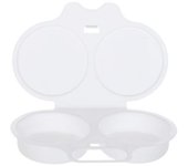 Escalfador de huevos para microondas One Size blanco