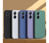 Funda para Realme 10 Pro, silicona líquida, lisa, de goma, para Realme 10 Pro Plus, 10, 9, 9i y 8 Realme 10 4G rojo