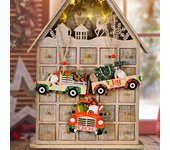 2 piezas de decoración colgante de gnomo de coche de Navidad, caja de regalo colorida, decoración navideña reutilizable, árbol de Navidad, adorno de madera, colgante para fiesta C