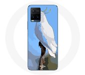 Coque pour Vivo Y21s 2021 / Y21 2021 Cacatoès Perroquets blanc Oiseaux