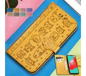 Funda de cuero con tapa para teléfono Samsung Galaxy S22 Ultra Plus S21 S20 Fe M11 M12 M21s M23 M31 M31s M33 M52 M53 5g For M80S amarillo