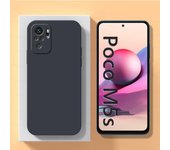 Para Xiaomi Poco M5s Funda Xiaomi Poco M5s M3 M4 M6 Pro 4G 5G Funda a prueba de golpes Silicona líquida TPU Funda trasera para teléfono Xiaomi Poco M5s Poco M5s negro