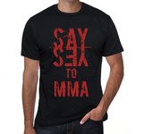 Camiseta vintage para hombre con gráfico Di sí a MMA Deep Black XS negro