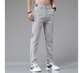 Pantalones deportivos elásticos de verano de seda de hielo de secado rápido para hombre: transpirables, holgados y rectos. 32 gris oscuro