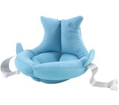 Cojín de bañera para bebé, suave y agradable para la piel, flotante, para lavabo infantil, alfombrilla de apoyo para baño para recién nacidos tipo 1