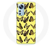 Coque pour Xiaomi Mi 12 / 12X Papillons Fond Jaune