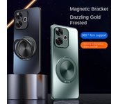 Funda rígida antigolpes mate para OPPO Realme GT 6 6T con anillo magnético, carcasa trasera protectora para OPPO Realme GT Neo 6 SE Neo6 For Realme GT 6T negro