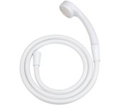 Gaona Este cabezal de ducha y manguera de agua extra fino con orificio suave para el suave para el compatible con el juego de agua baja, ahorra, (Ducha 0,3 mm, Tocar, Tocar, blanco