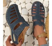 Sandalias de mujer Sandalias de tacón sin cordones Zapatos de cuña de verano Zapatillas de mujer Sandalias de tacón Zapatos de cuña Mujer Calzado de verano 36
