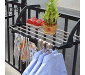 Wild Bluebell Toalla plegable Secadora de ropa Colgador Estante anti-óxido Balcón Estante de almacenamiento