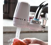 Purificador de agua del grifo, grifo de cocina, percolador de cerámica lavable, Mini Filtro de agua, Filtro de óxido y bacterias blanco