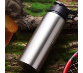 Botella de Agua para Bicicleta 500/700ml Taza de Viaje de Acero Inoxidable Botella Deportiva Duradera para Beber Exterior 700ml plata