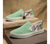 Mocasines de Verano para Hombre, Informales, sin Cordones, Zapatos náuticos, Zapatos Antideslizantes para Caminar, Zapatillas de Deporte de Moda para Hombres, Ocio, Ligeros y cómodos 39 verde