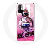 Coque pour Xiaomi Poco M3 Pro Formule 1 Sergio Pérez Pilote de F1 Rose