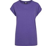 Chemise Femme - Urban Classics - EXTENDED SHOULDER - Manches Courtes - 100% Coton - Violet