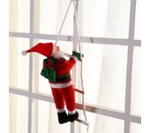 Escalera de escalada de cuerda colgante de Papá Noel, escalera de cuerda de escalada de Papá Noel, adorno colgante de árbol de Navidad, decoración de fiesta One Size