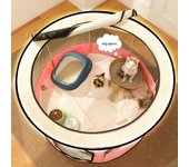 Agarre de tela Oxford y cesta plegable para gatos, sala de partos, casa para gatos, cama para nido para gatos, camas y esteras para perros y gatitos 70X43cm azul