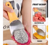 Cuchillo de mango, herramienta para cortar gránulos, pelador multifunción, separador de pelado de mango, cuchillo pelador, cuchara para cavar mangos 1PCS