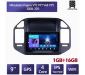 Radio de coche Android de 9 pulgadas para Mitsubishi Pajero V73 2008-2011 reproductor Multimedia de coche altavoces DVD unidad principal Audio WIFI 1 + 16GB
