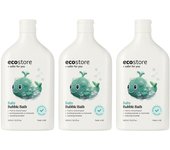 ecostore Bubble Bath 500mL Kit Bubble Bath Baby Bath Salts Foam Bath Organic Chamomile Contains No synthetic fragrances [Lavender & Geranium] 3-Bottle puro