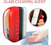 Limpiador de parabrisas multifuncional para coche, limpiador de cristales laterales, herramientas para eliminar aceite de coche, película limpiadora P6A3 rojo