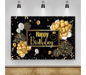 Fondo feliz cumpleaños fondo Banner foto tela fiesta decoración accesorios A