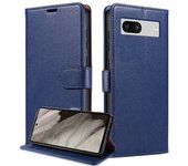 Funda de piel para móviles Google Pixel 8A, 6A y 7 Pro: funda con tapa y funda protectora. 8A rojo