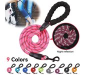 Nuevo Arnés duradero para perros, correa reflectante para perros, correas de Entrenamiento de mascotas, cuerda de escalada para perros medianos y grandes púrpura