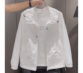 Chaqueta con capucha y protección solar para hombre, moderna, color liso, manga larga, ligera, estilo primavera/otoño. L