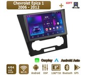 Radio para coche con Android Carplay para Chevrolet Epica 1 2006-2012, reproductor multimedia, unidad principal, estéreo, navegación GPS, BT, WIFI, 4 GB + 64 GB 1+16GB
