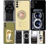 Funda Retro para Cámara de Fotos Para Samsung Galaxy S23 FE S22 Ultra S20 S21 FE S8 S9 S10 Plus Note 10 20 Ultra Galaxy S20 FE