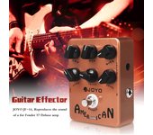 Pedal de efectos simulador de amplificador de guitarra con sonido americano JOYO JF-14